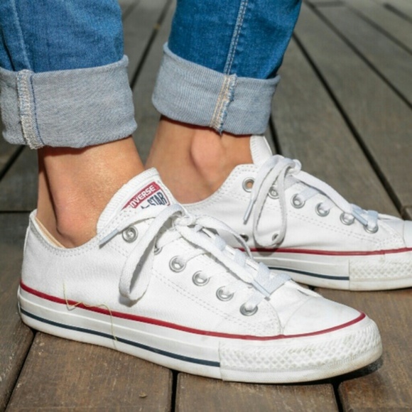 Converse Shoes - Converse White Sneakers Sz 8.5